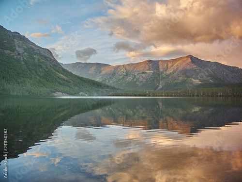 lake in the mountains. Hibiny