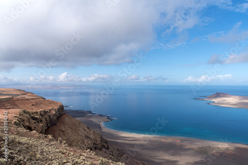 Canary Islands, Lanzarote island, View from observation point Mirador del Rio