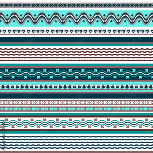 Winter seamless background colorful patterns in Hugge style.