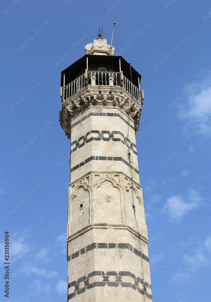 Minaret of Ulucami Mosque in Adana,Turkey