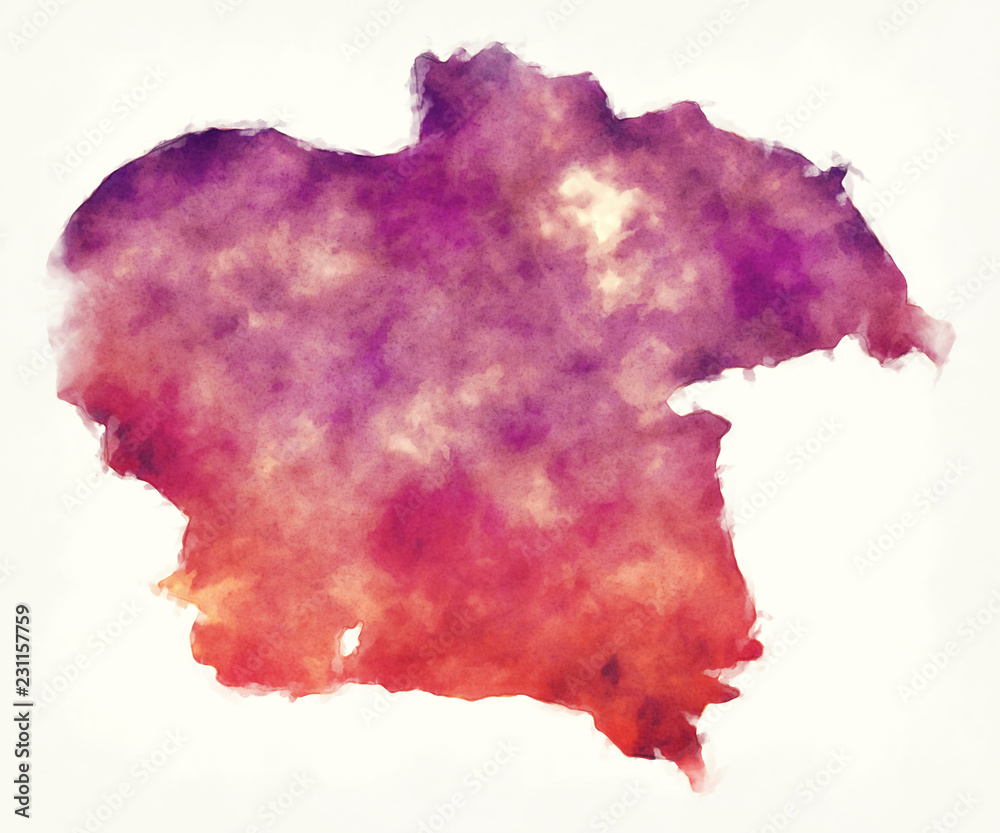 Almaty region map of Kazakhstan in front of a white background Almaty region map of Kazakhstan in front of a white background