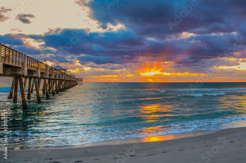 Sunrise at the Juno Beach  Florida Fishing Pier