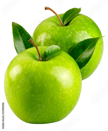TWO GREEN APPLES