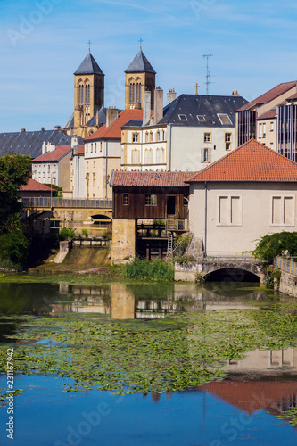 Architecture of Metz and Moselle River