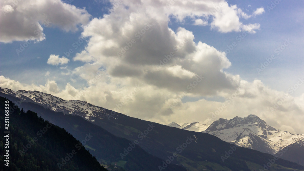 Beautiful view near Fuegen - Zillertal - Tyrol - Austria Beautiful view near Fuegen - Zillertal - Tyrol - Austria