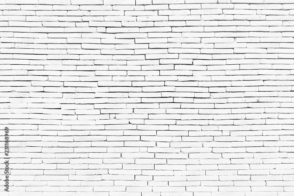 White brick wall as a background or texture White brick wall as a background or texture