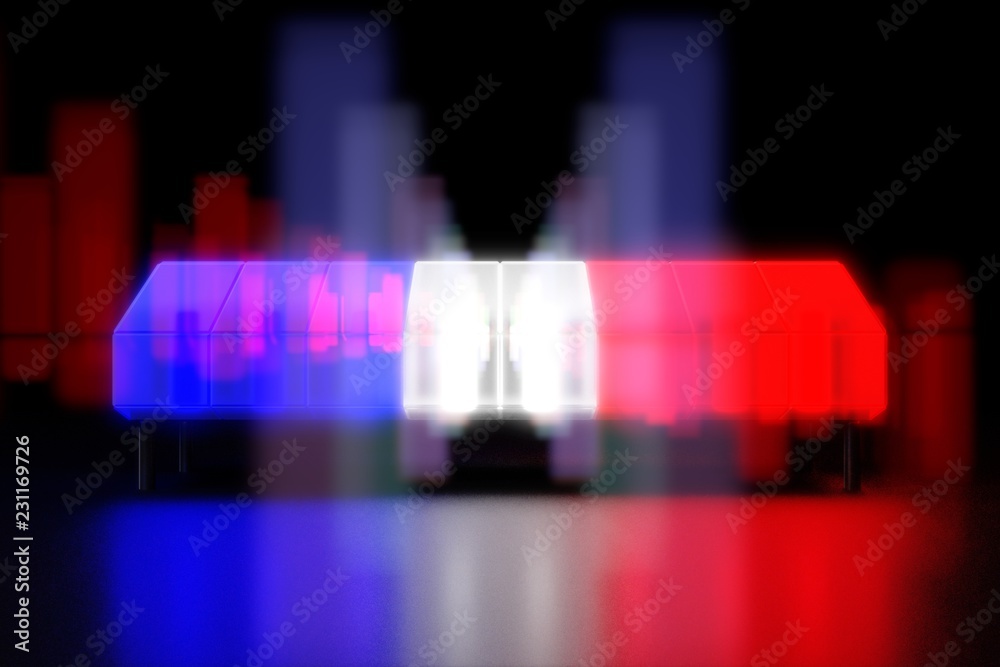 Blue and red police lights Blue and red police lights