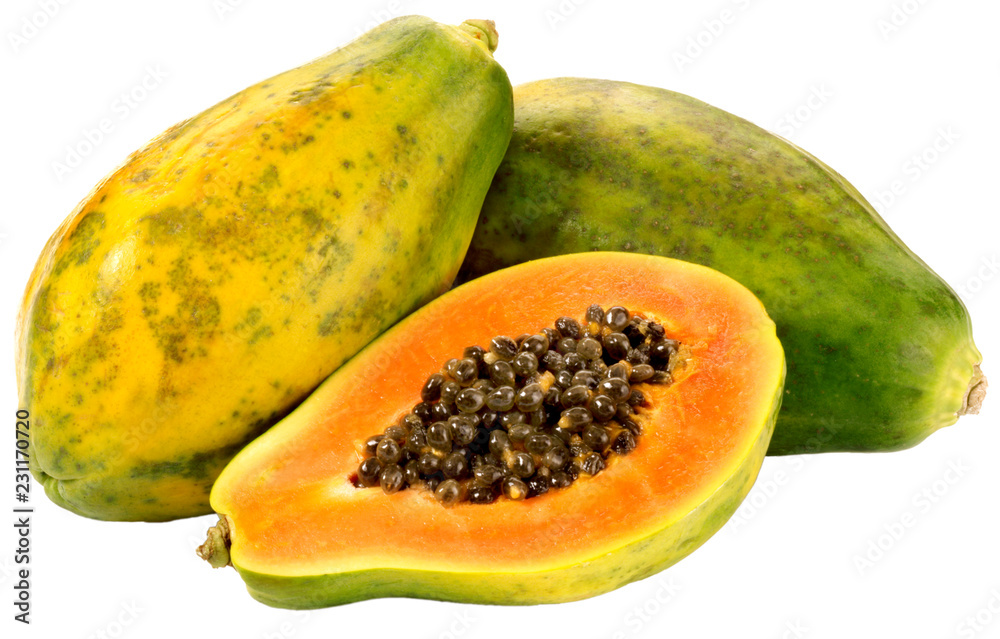 PAPAYAS ON WHITE PAPAYAS ON WHITE