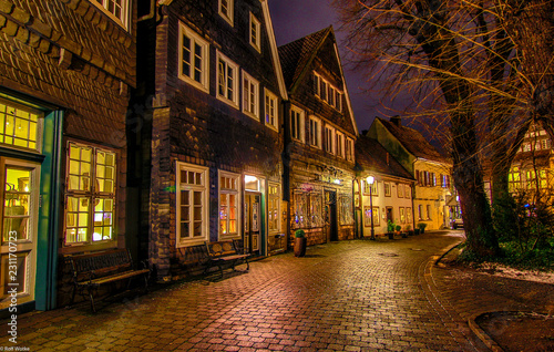 Altstadt Gütersloh bei Nacht