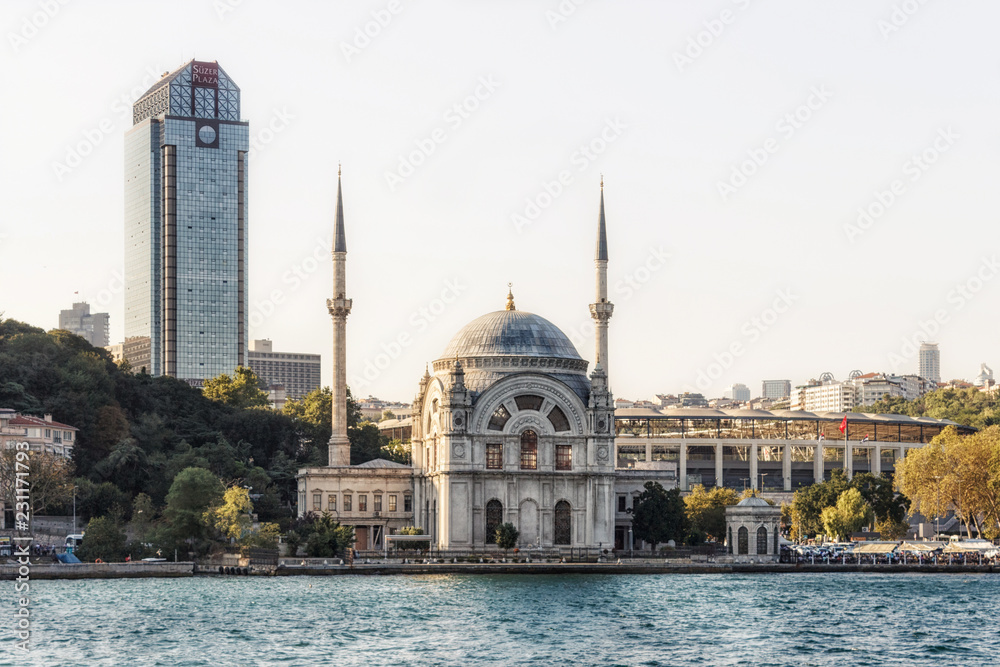 Dolmabahce mosque in Istanbul.