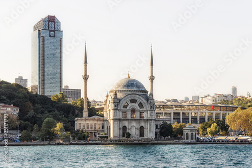 Dolmabahce mosque in Istanbul.