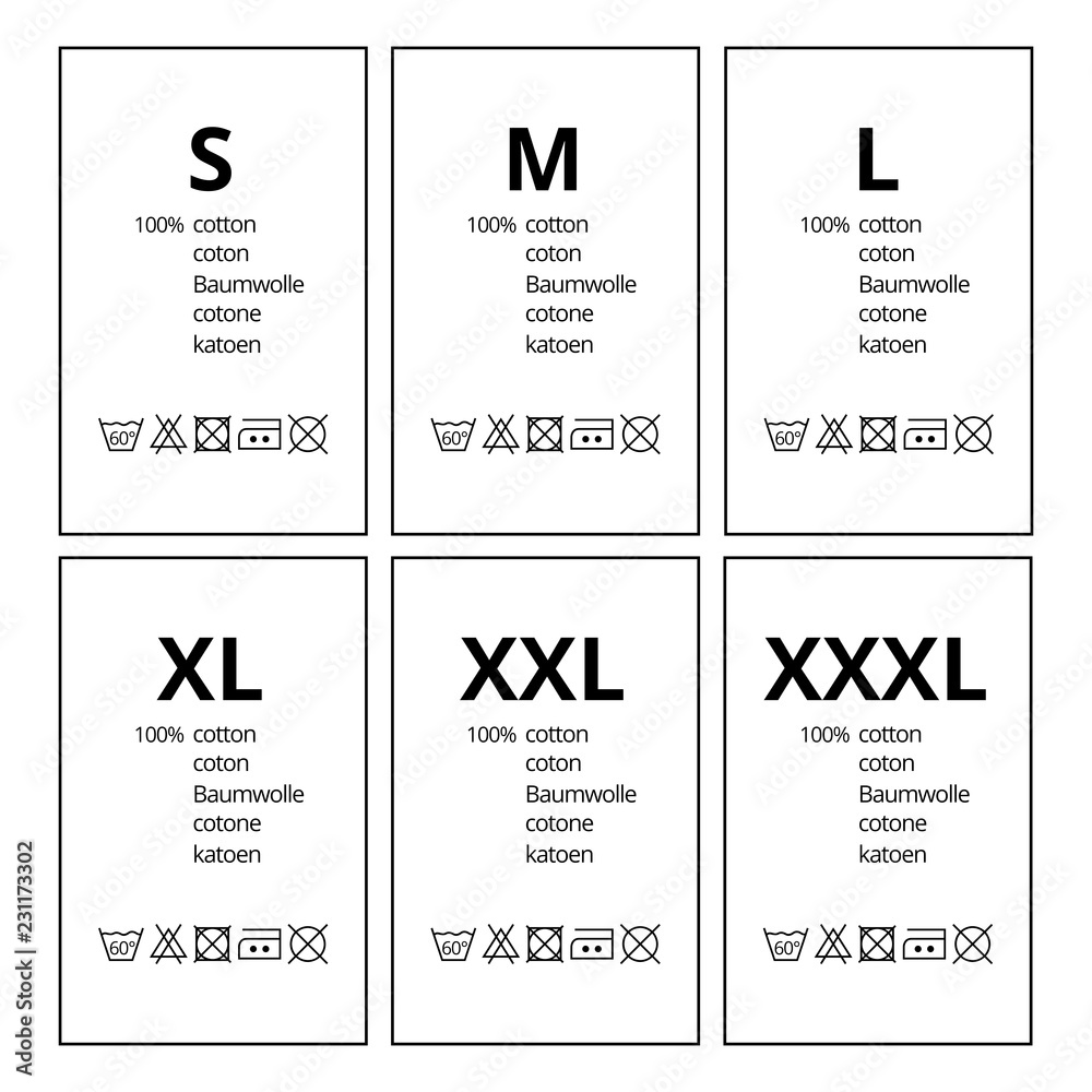 vector-clothing-label-for-washing-cotton-stock-vector-adobe-stock