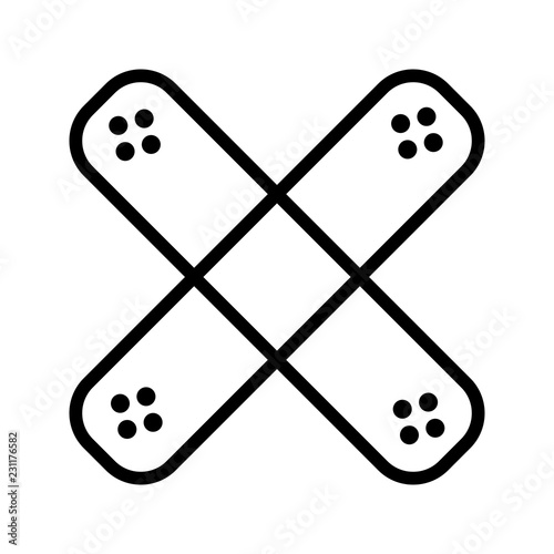 Band Aid Medical Line Icon