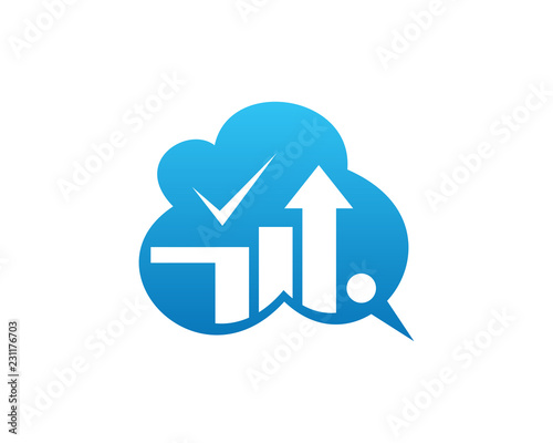 Cloud investment 1 logo template