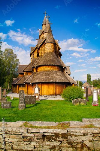 Heddal stave church is a stave church located at Heddal in Notodden, Norway