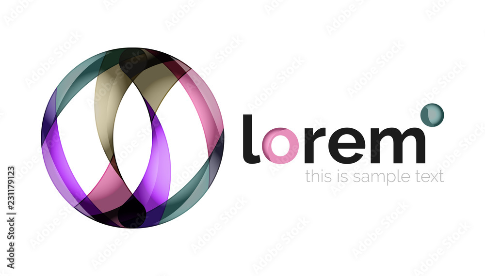 Abstract geometric business icon Abstract geometric business icon
