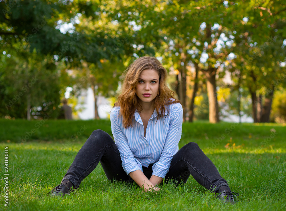 portrait on the grass portrait on the grass