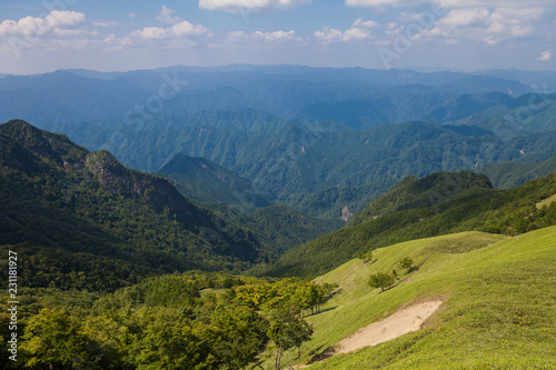 大台ケ原の稜線