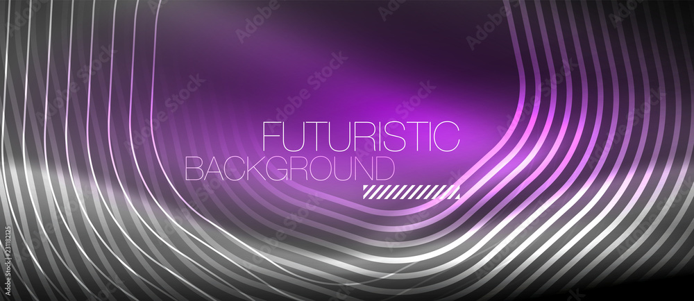 Neon glowing lines, magic energy space light concept, abstract background wallpaper design Neon glowing lines, magic energy space light concept, abstract background wallpaper design