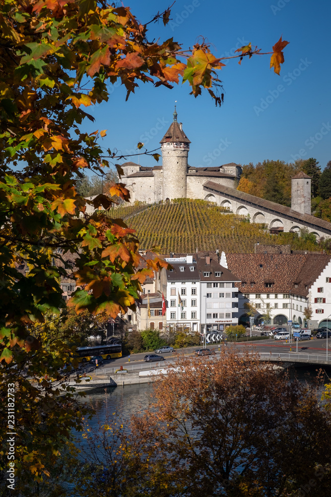 Fototapeta premium Der Munot in Schaffhausen im Herbst