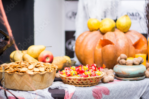 halloween pumpkin candy nuts pumpkin, halloween, orange, autumn, fall, pumpkins, food, vegetable, harvest, thanksgiving, white, isolated, holiday, season, seasonal, october, squash, decoration, gourd,