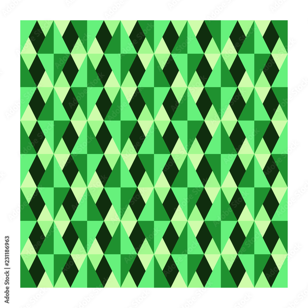 Moderno texture arte verde colorato astratto sfondo geometrico vettoriale mattonella mosaico senza cucitura stampa tessile stoffa tappezzeria
