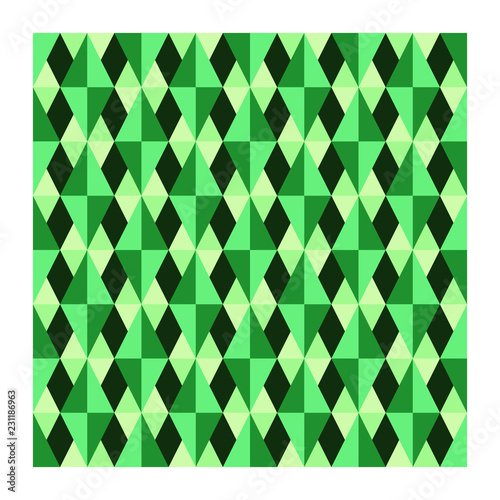 Moderno texture arte verde colorato astratto sfondo geometrico vettoriale mattonella mosaico senza cucitura stampa tessile stoffa tappezzeria