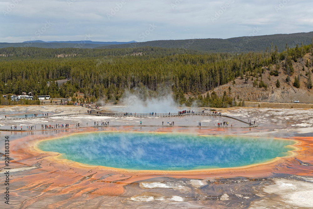 Grand Prismatic Spring in Yellowstone National Park, Wyoming