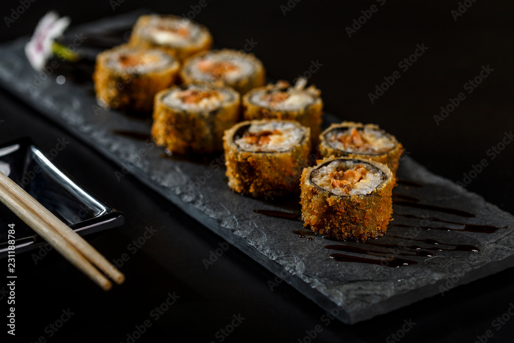 sushi hot rolls