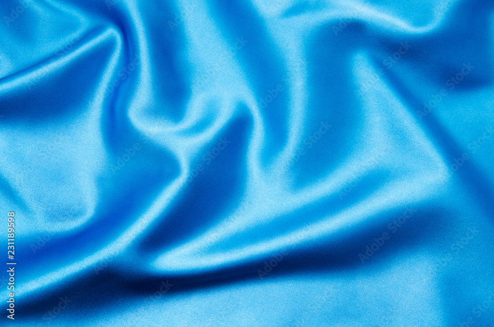 Obraz premium Smooth elegant blue silk can use as background