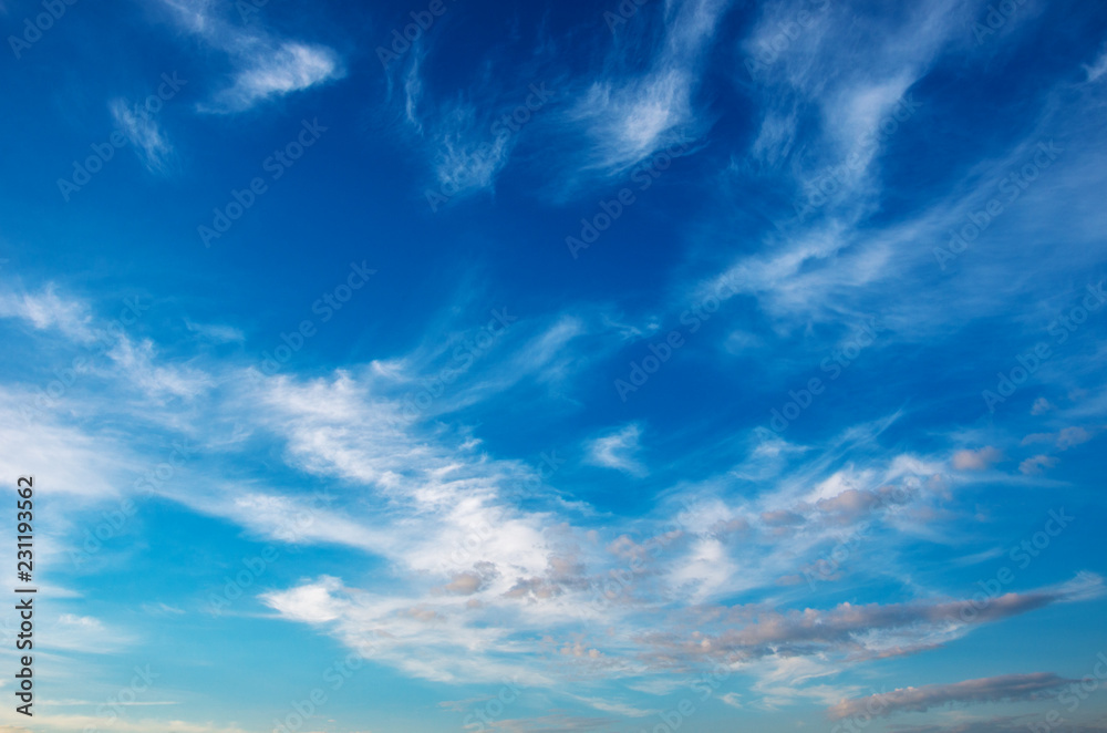 White clouds in blue sky. White clouds in blue sky.