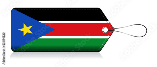 South Sudanese emoji flag, Label of  Product made in South Sudan