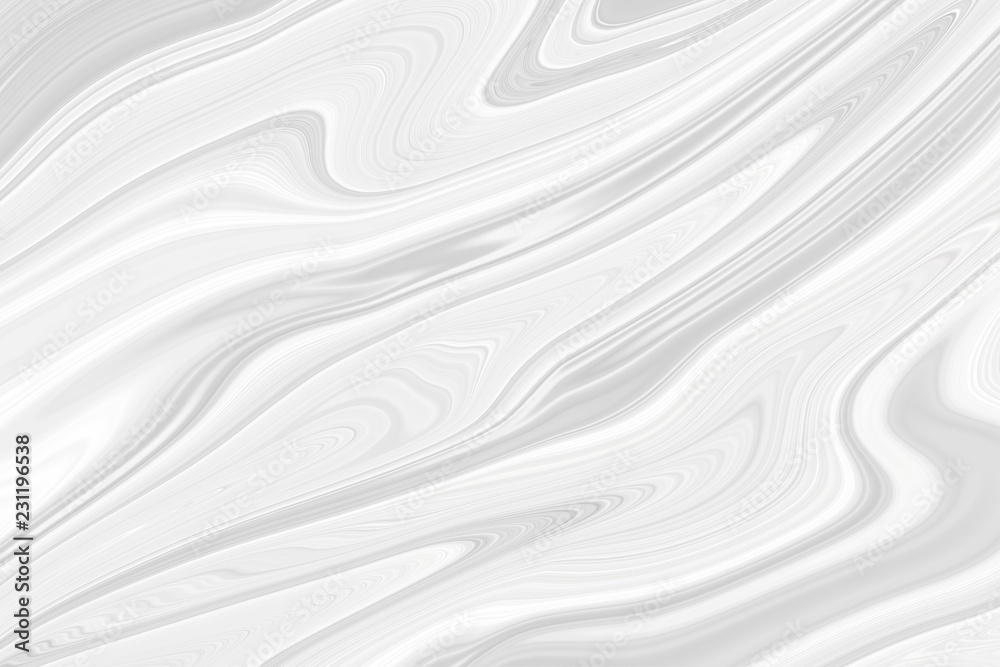 Obraz premium The texture of white marble for a pattern of packaging in a modern style. Beautiful drawing with the divorces and wavy lines in gray tones for wallpapers and screensaver.
