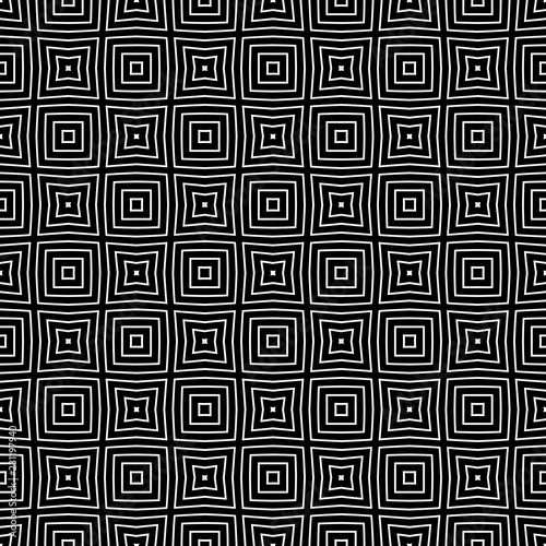 Design for printing on fabric, textile, paper, wrapper, scrapbooking. Black and white geometric background. 