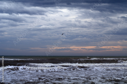 sea and sky,cloudy,horizon,view,water,nature,storm,waves,weather,seascape,