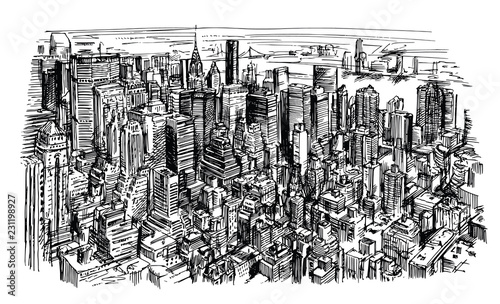New York skyline panorama