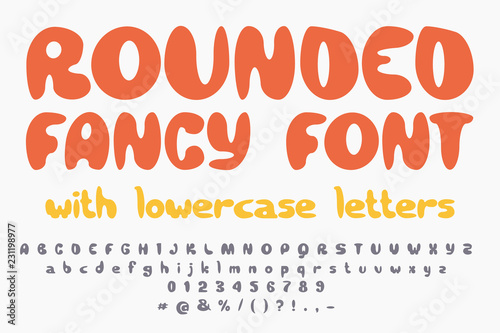 Fancy game font. Uppercase and lowercase letter.