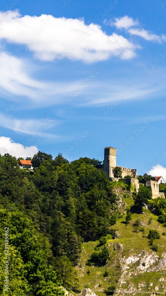 Beautiful view of fortress Randeck-Bavaria-Germany
