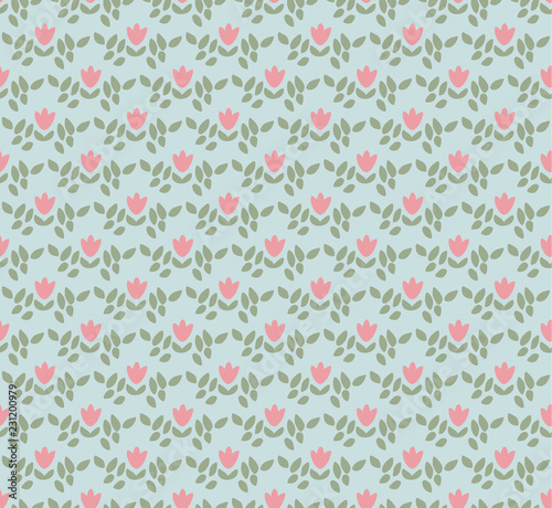seamless floral with small flowers pattern.