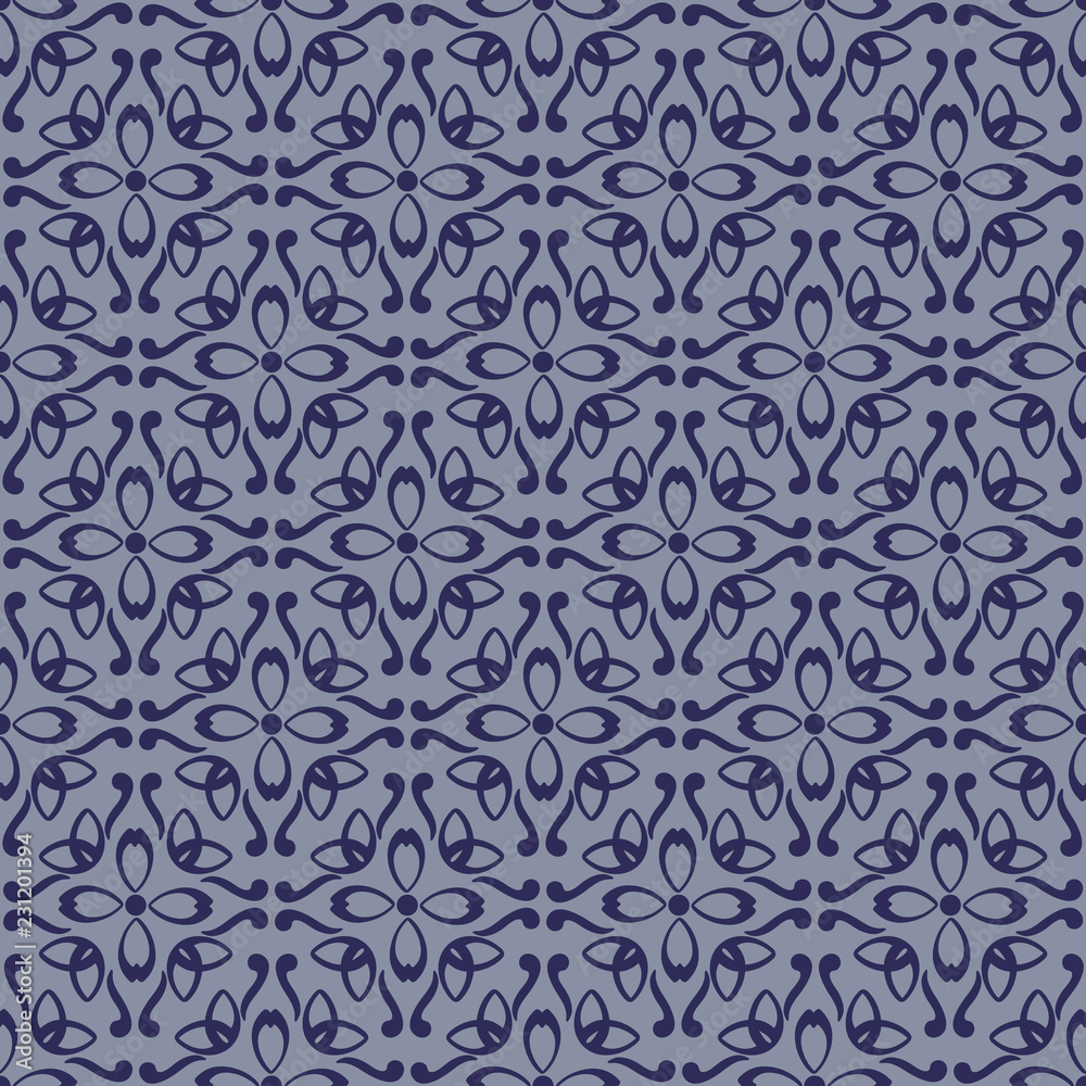 Abstract floral geometric pattern design print. Abstract floral geometric pattern design print.
