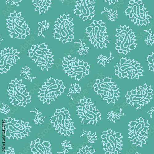 abstract small floral with paisley pattern in vector.