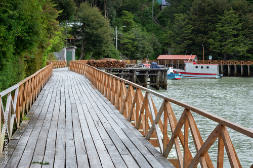 Pasarelas en caleta Tortel photo