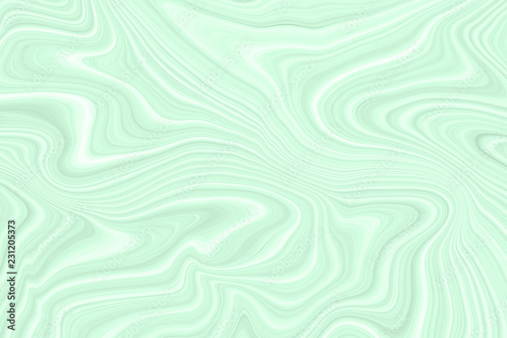 Marble light green color with the effect of 3d, beautiful background for wallpaper. Texture of waves and divorces of abstract shapes, a template for various purposes.
