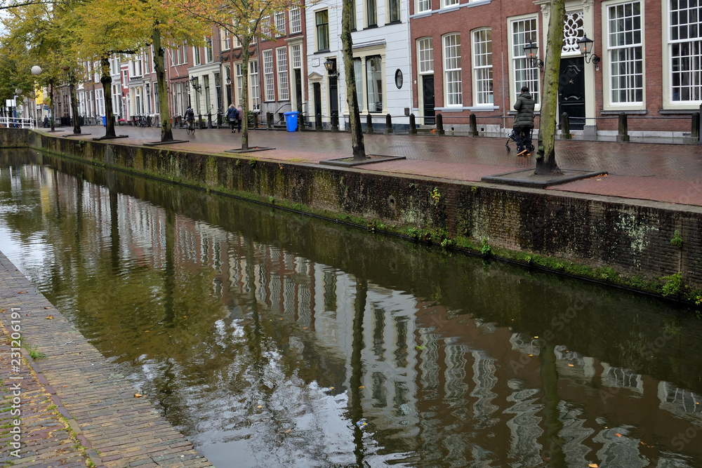 Delft under the rain