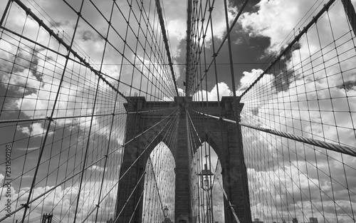 Detailansicht der Brooklyn Bridge