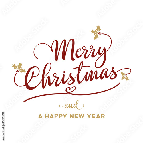 Merry Christmas And A Happy New Year Greeting Card 