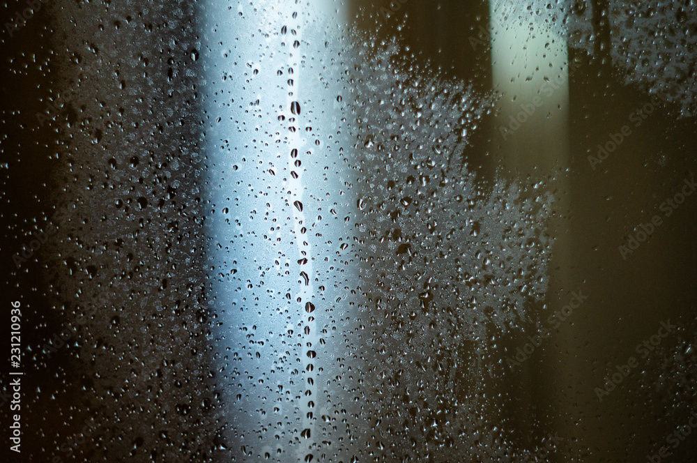 Raindrops on glass Raindrops on glass
