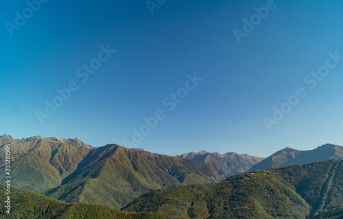 Autumn in the mountains of Krasnaya Polyana