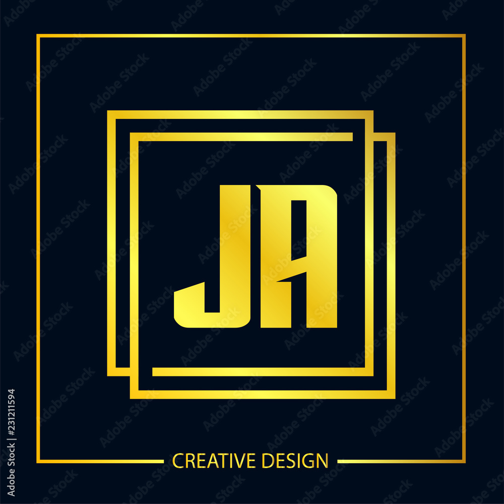 Initial Letter JA Logo Template Design Vector Illustration Initial Letter JA Logo Template Design Vector Illustration