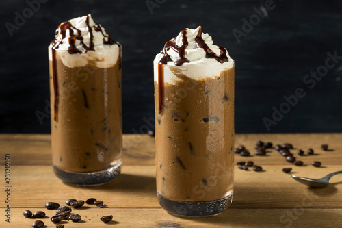 Refreshing Cold Mocha Iced Coffee photo